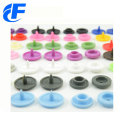 Colourful four parts prong plastic snap button