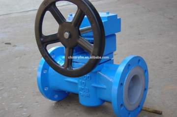 Teflon Lined Plug valve WCB