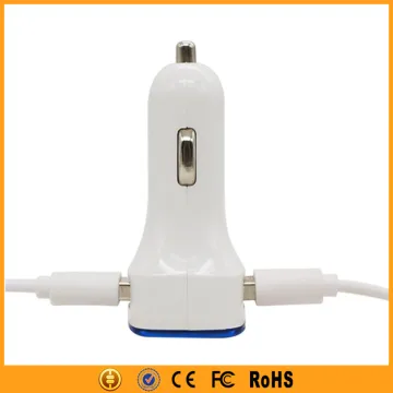 Shenzhen Original Factory 2 USB Ports Square Car Charger USB 2.1 A