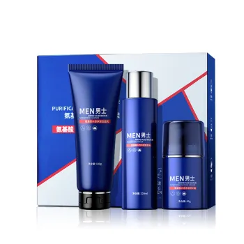2024 Men's Luxury Acne Treatment Full Face Care Kit - Men's Skin Care Cleansing Set