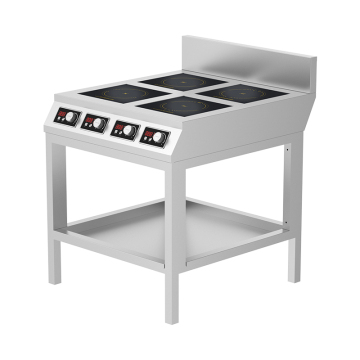 380V Multifunctional Heavy Duty Kitchen 4 Burner Induction Cooker