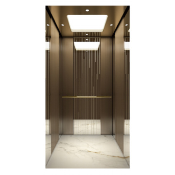 Bronzespiegel geätzte Edelstahl -Villa -Aufzug