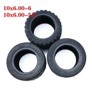 10x6.00-6/10x6.00-5.5 Tubeless Motorcycle Tire for Electric Scooters and Mini-Citycoco Vehicles