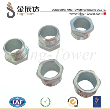 High quality custom 1/2'' thread Hex cap hollow screws be used for connector of gas stove (with ISO and RoHs Card)