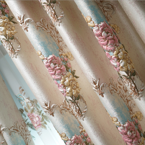 Luxury European jacquard high-precision blackout curtains