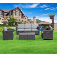 Outdoor round rattan Furniture Patio Plastic Sofa