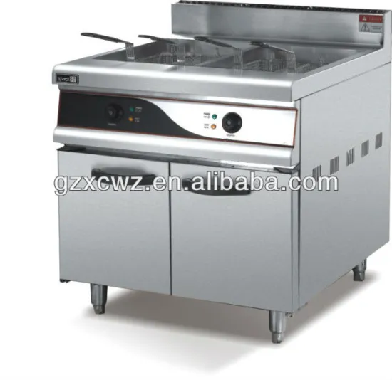 Electric 2-Tank Fryer With Cabinet