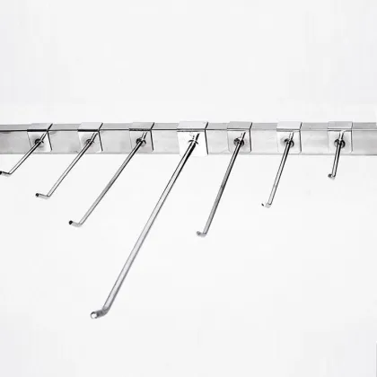High Quality Metal Chrome Display Hooks for Garment Stores