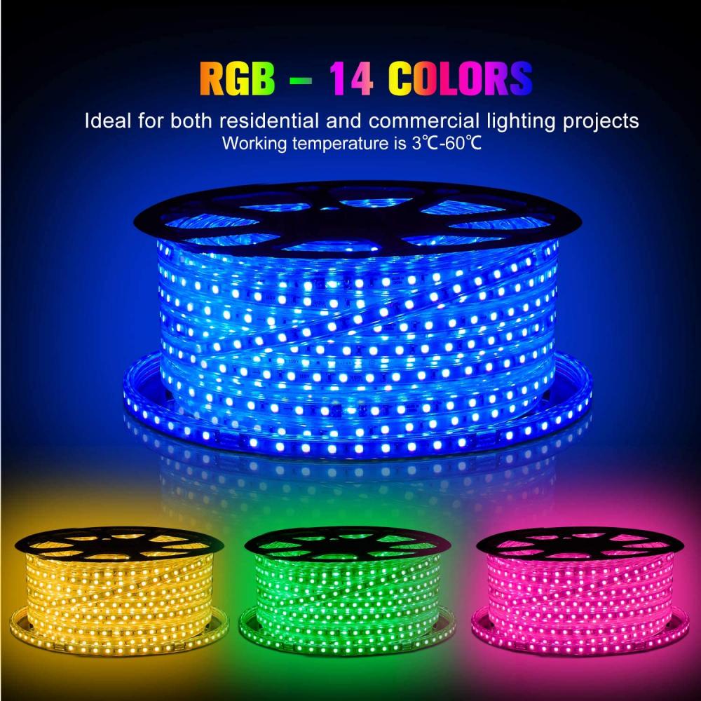 5050 RGB 300 LEDs Bande Lumineuse Changeante de Couleur