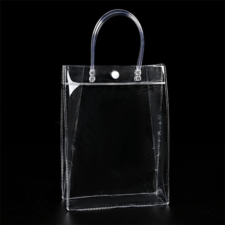 Low MOQ Pvc Handle Clear Waterproof Cosmetic Bag