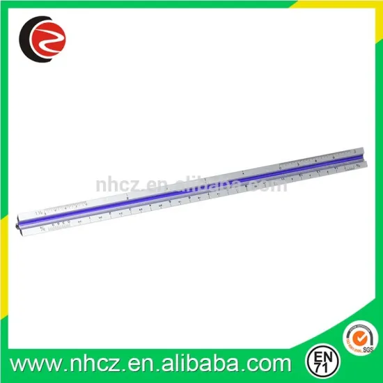 Custom logo aluminum triangular ratio scale ruler