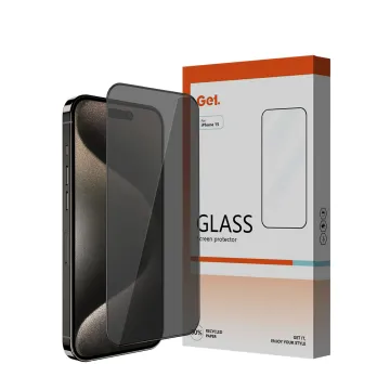 Full Coverage Dust-Removal 9H Privacy Anti-Spy Tempered Glass Screen Protector Kit for iPhone 15/14/13 Pro Max