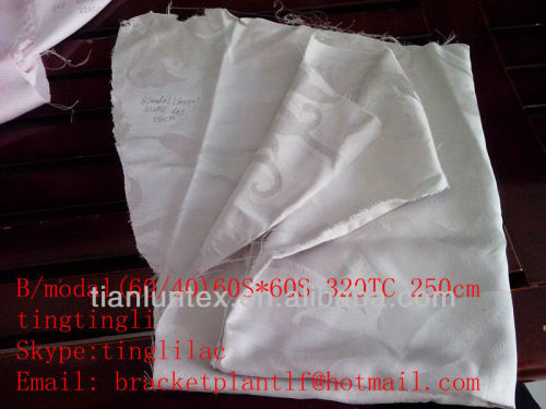 bamboo/mdal fabric 60S*60S 320TC used for bedding sets import in china