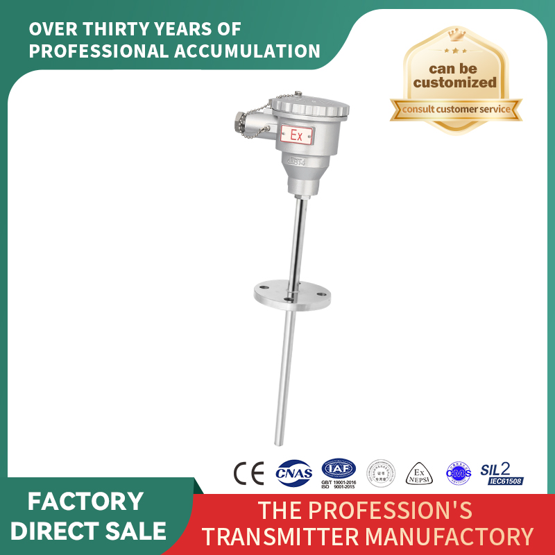 Senzor de temperatură cu termistor/termocuplu rezistent la explozie