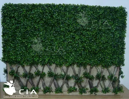 Interior artificial boxwood hedges fake topiary boxwood