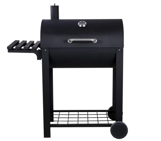OEM Accepted Outdoor Adjustable Height Barbecue Cooking Grill Charcoal BBQ Barrel Smoker Grill