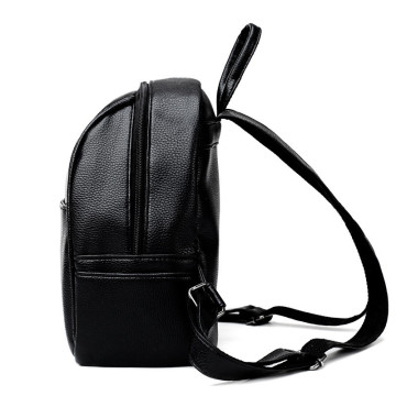 Leisure lady's small leather double  shoulder bag