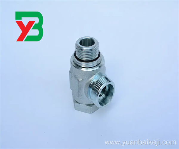 Connector for hydraulic oil pipe