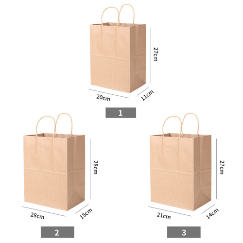 Custom Logo Printed Food Packaging kraft Paper Bag