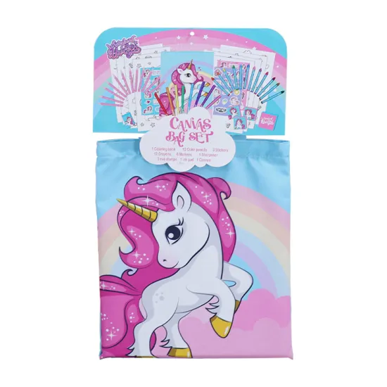 Unicorn Stationery Set with Card Head in Non-Woven Bag