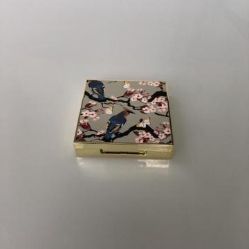 3D pattern mini square compact case