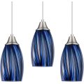 Medium Pendant Light Hand Blown Glass Shade