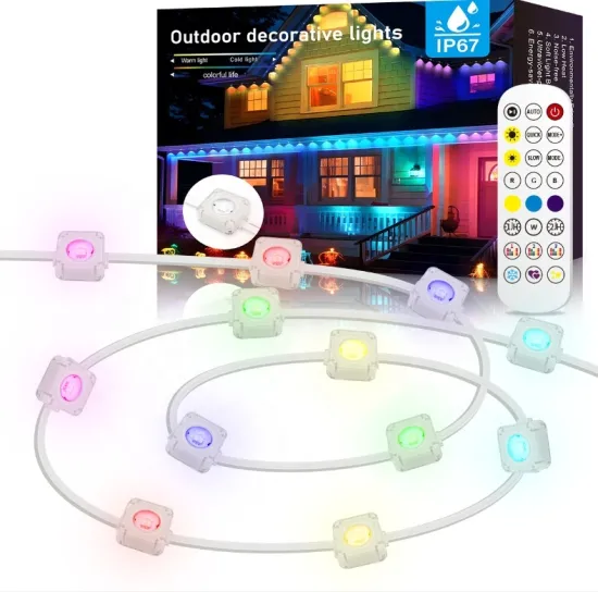 Intelligent Tuya Bluetooth WiFi RGB Illusion Floor Light for Courtyard and Eave with String