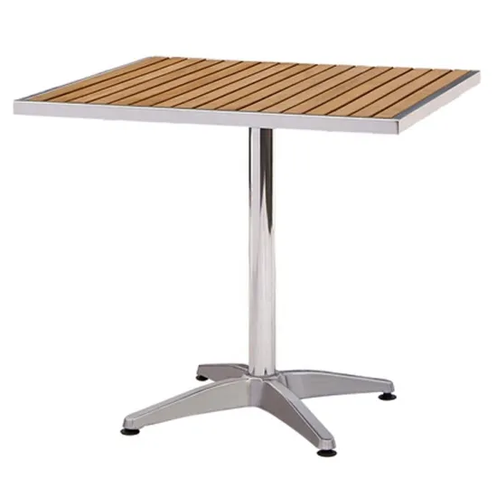 SP-AT327 Simple Round Wood Top Outdoor Coffee Table