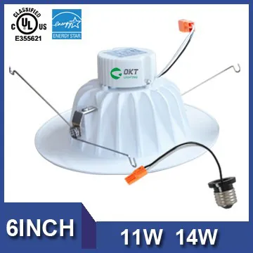 UL Energy Star 11w led 6inch downlight lutron