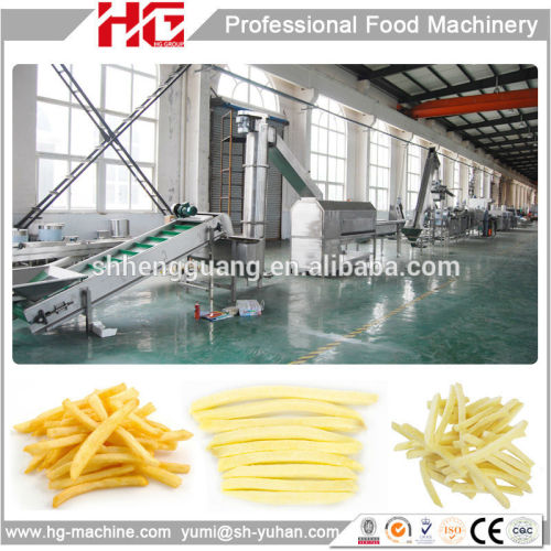 frozen french fries production line for large factory