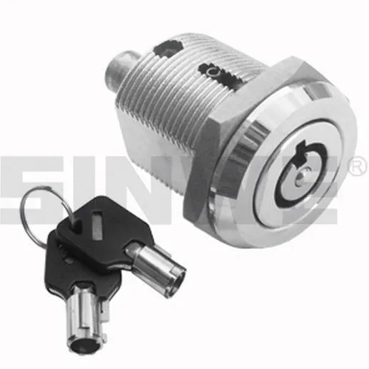 High security push button cam lock