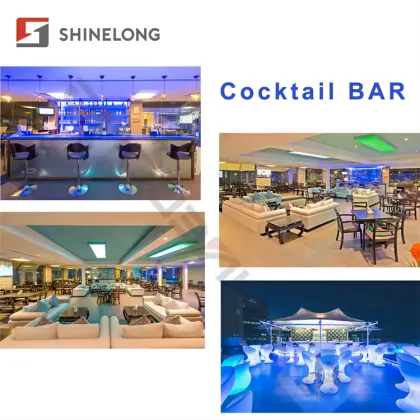 Modern Restaurant & Bar Equipment: Open Kitchen & Cocktail Bar Setup