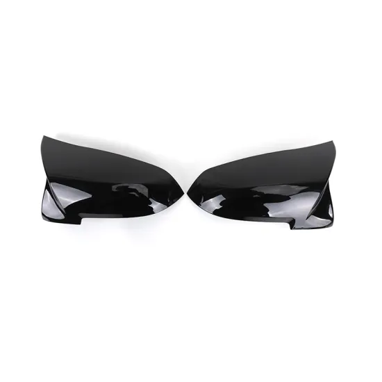 Glossy Black Right Left Rear View Side Mirror Cover Cap for BMW 5 Series F10 F11 F8 M Sport Style