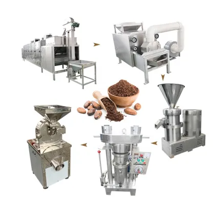 Small Scale Cocoa Bean Processing and Cacao Powder Making Machine
