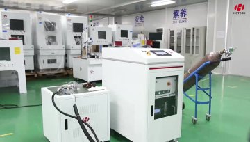 HGTECH Handheld fiber laser welding machine continuous laser solder metal alloy stainless steel factory price 1000W 1500W
