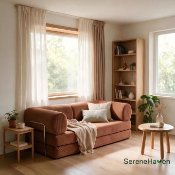 Corduroy Movable Armrest Modular Wholesale Folding Sofa Bed