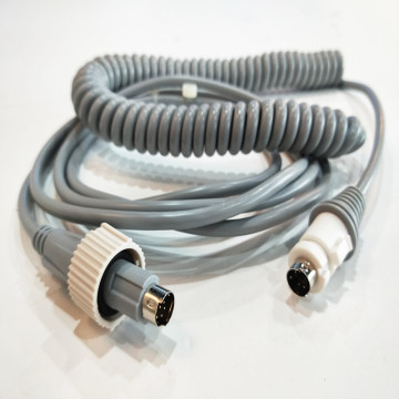 Din Connector High Flexibility Medical Coiled Wire Assembly