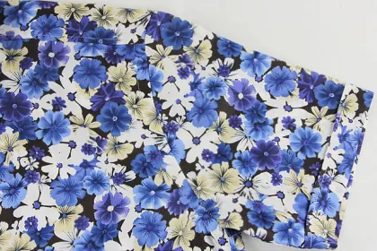 Pure Cotton Hong Kong Style Men's Floral Shirt