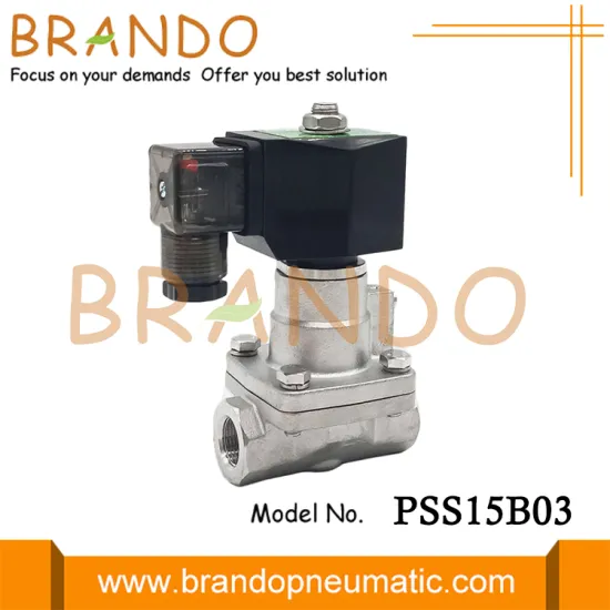 3/8'' Stainless Steel Steam Solenoid Valve 25 bar