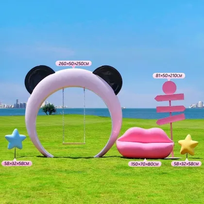 Cultural Tourism Scenic Area Artistic Swings