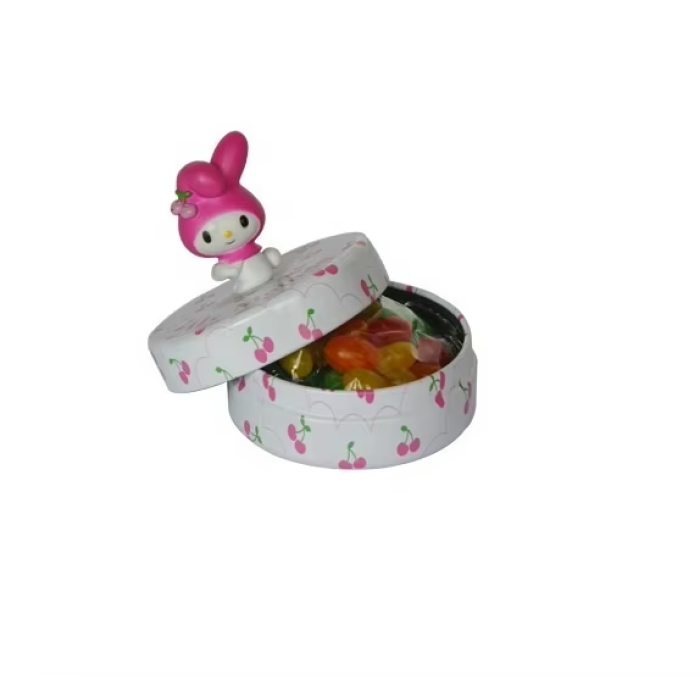 DADI Cute Round Tin Box with Cartoon Character