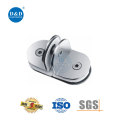 Clip per morsetto in vetro in acciaio inossidabile per hardware per il bagno
