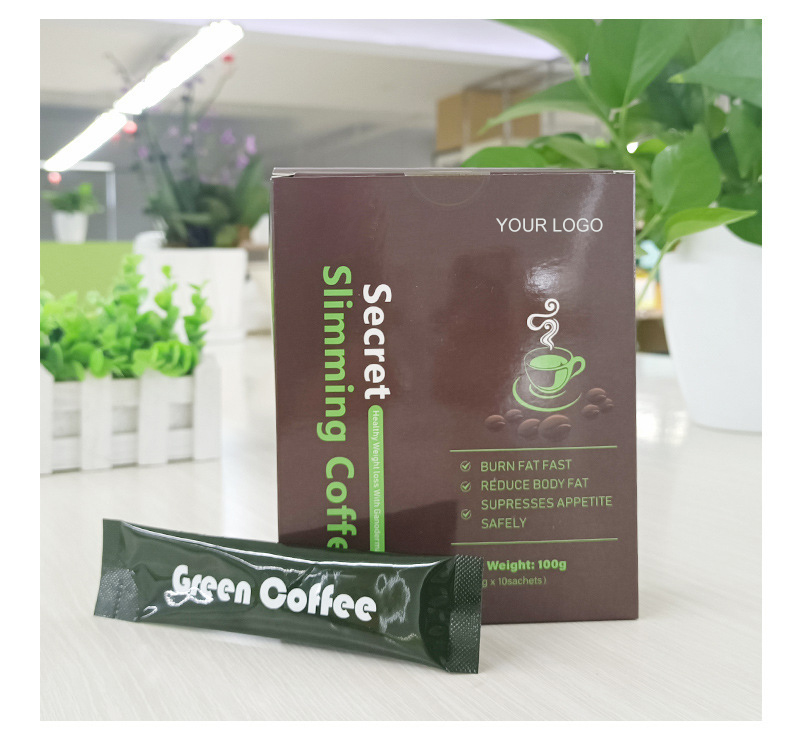 OEM/ODM Vegan Sugar Free Slimming Burn Fat Fast Supresses Appetite Satiety Weight Loss Slimming Green Coffee Powder