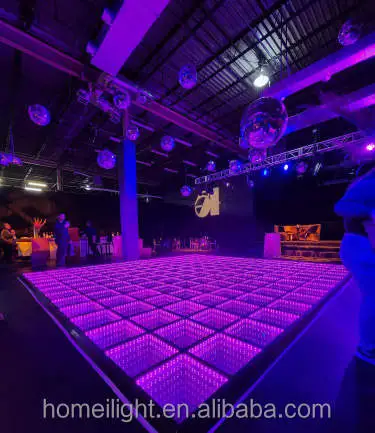 High Brightness 3D Double Time Tunnel Dance Floor for Disco DJ Stage