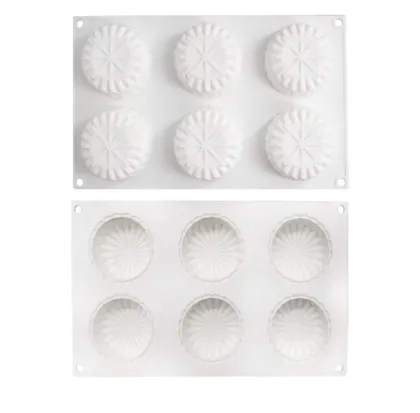OEM INS Style Geometric Solid 3D Silicone Moon Cake Mousse Pastry Mould - New Arrival