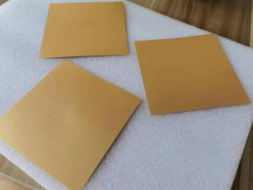 W-Cu alloy gold-plated parts