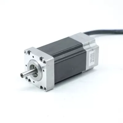 57BLF03 High Efficiency 24V DC Motor: 3000 RPM, 10A, 0.6N.m, NEMA 23 BLDC Motor for Servo System