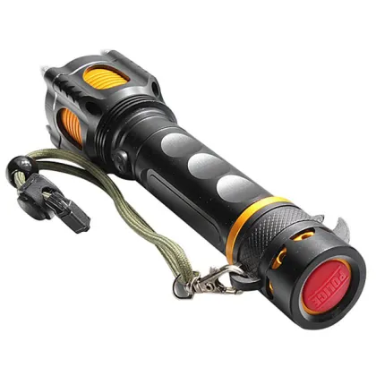 Self-defense Alarm Flashlight Tactical Torch Camping Rivet Knife Self-defense Alarm Flashlight