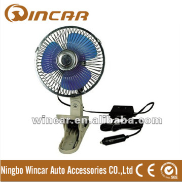 12V/24V 8" mini clip mounted car fan