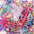 600pcs রঙিন DIY তাঁত ব্যান্ড রিফিল সেট